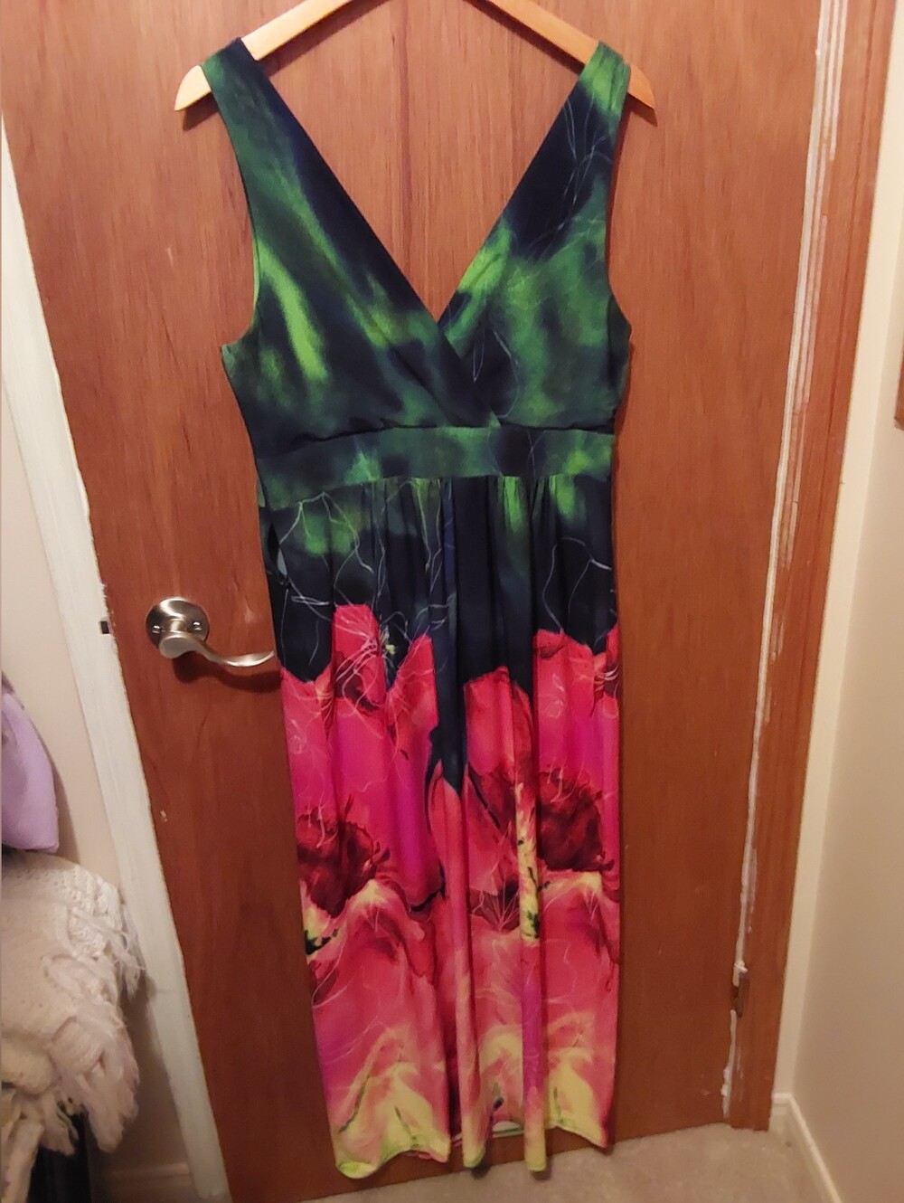 Additon Elle Floral Vneck Maxi Dress Size X